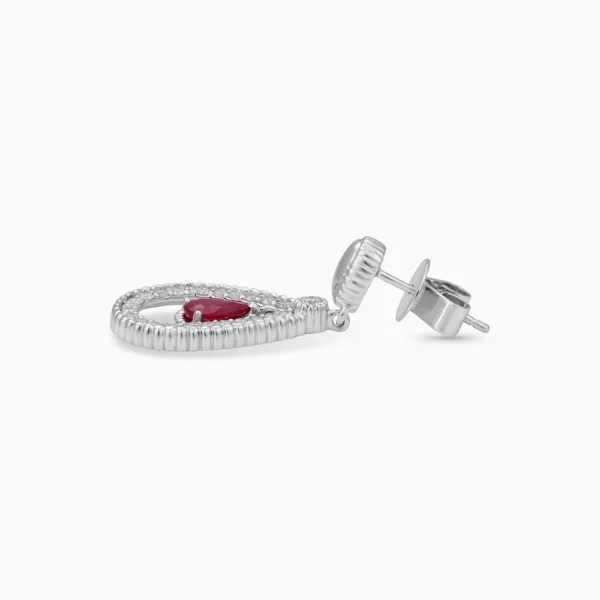 Ruby Diamond Earrings