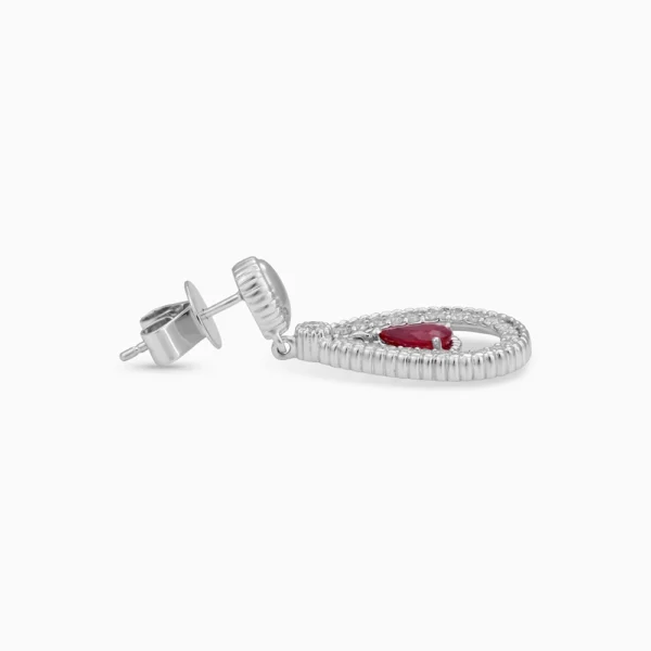 Ruby Diamond Earrings
