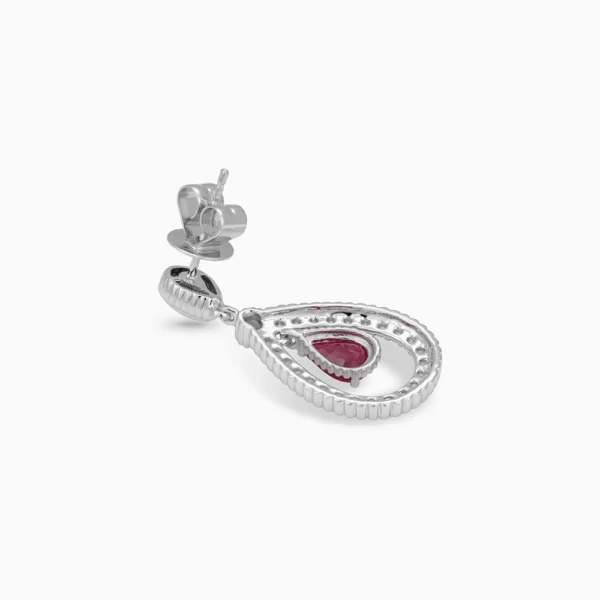 Ruby Diamond Earrings