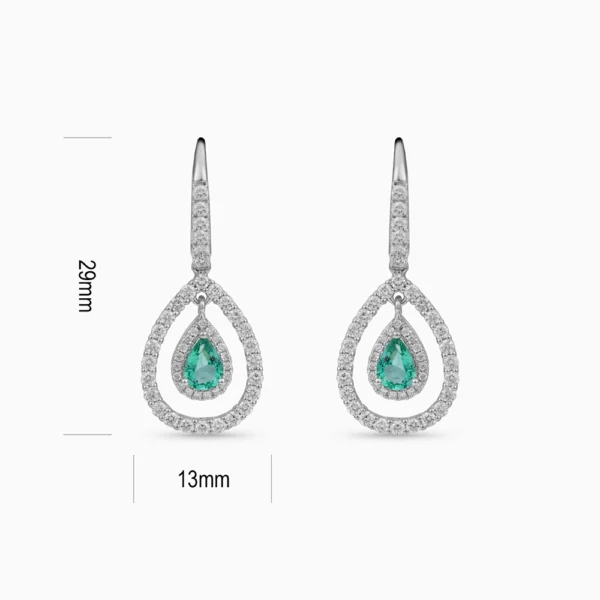 Emerald Diamond Earring