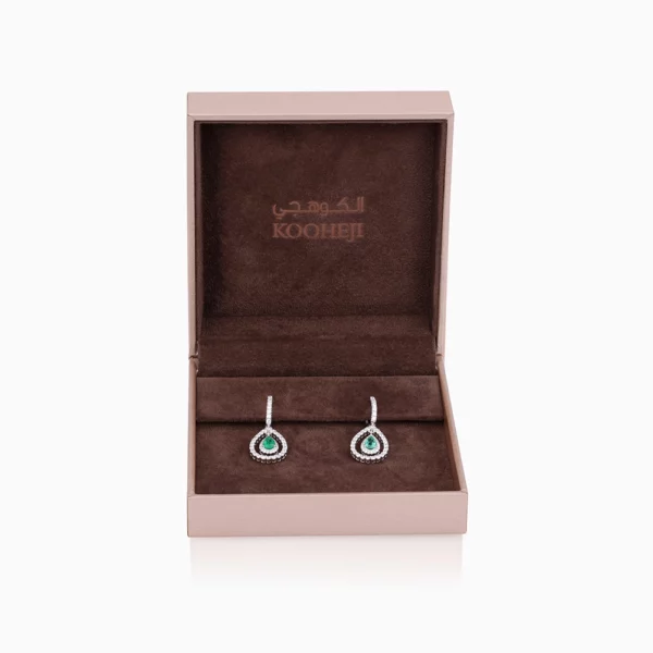 Emerald Diamond Earring