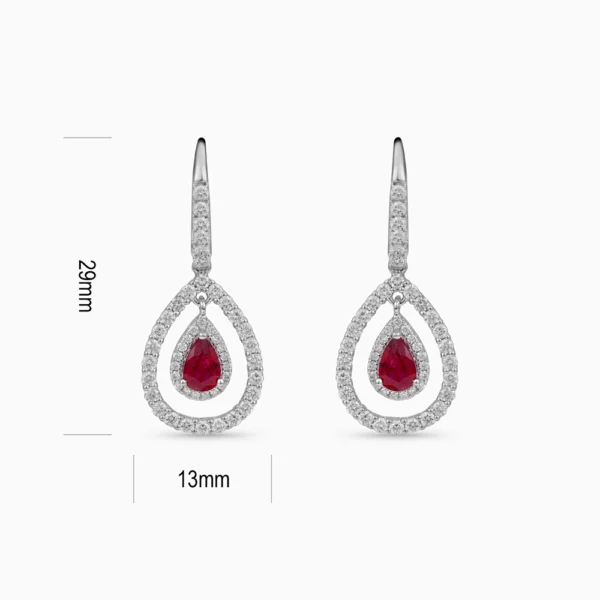 Ruby Diamond Earring
