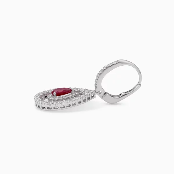 Ruby Diamond Earring