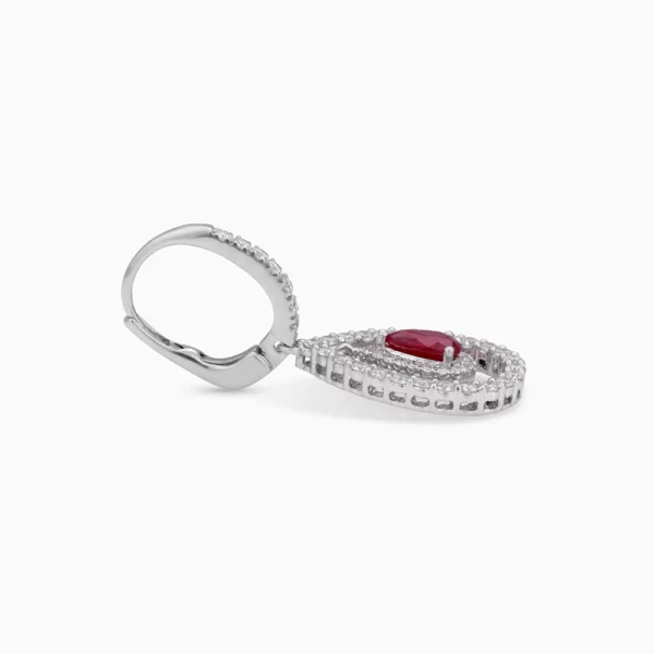 Ruby Diamond Earring