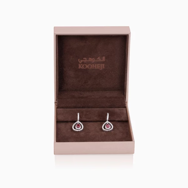Ruby Diamond Earring