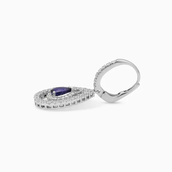 Sapphire Diamond Earring