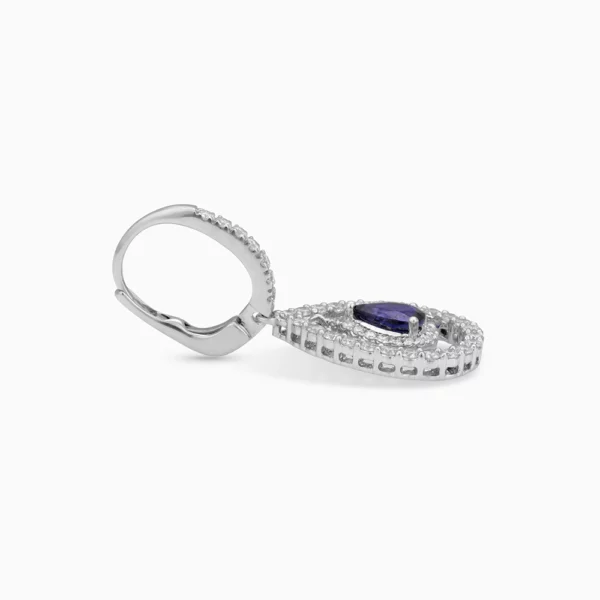 Sapphire Diamond Earring