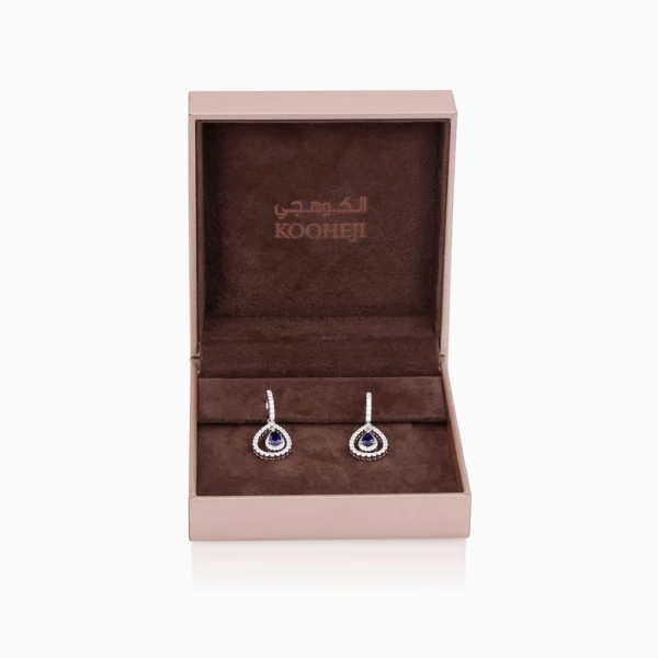 Sapphire Diamond Earring