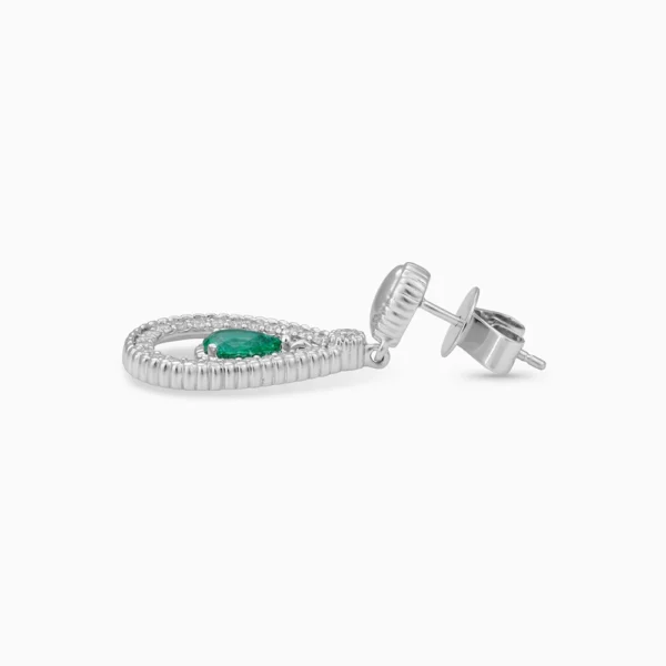 Emerald Diamond Earring