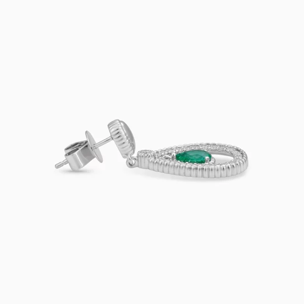 Emerald Diamond Earring