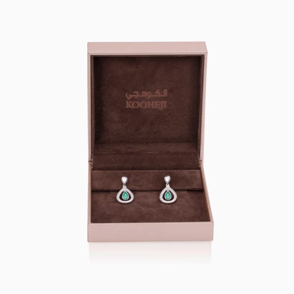 Emerald Diamond Earring
