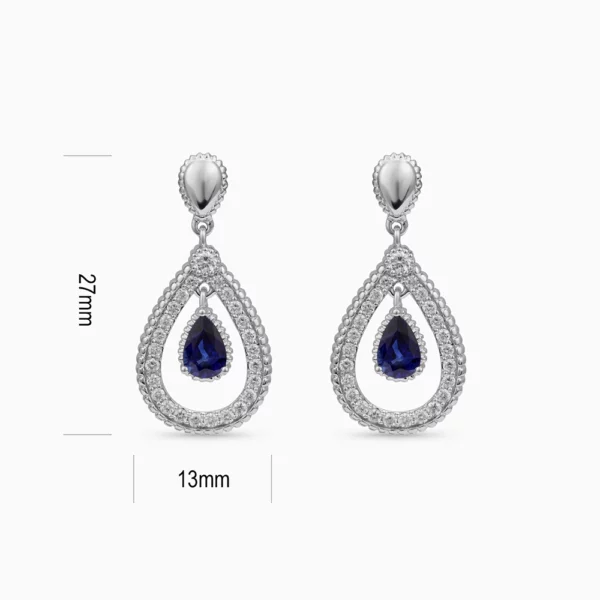 Sapphire Diamond Earring