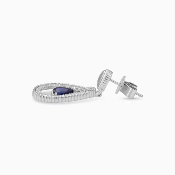 Sapphire Diamond Earring