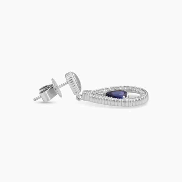 Sapphire Diamond Earring
