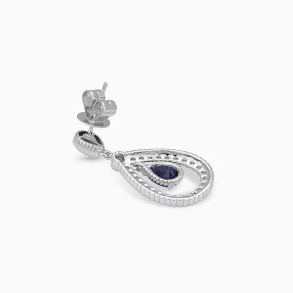 Sapphire Diamond Earring