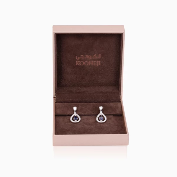Sapphire Diamond Earring