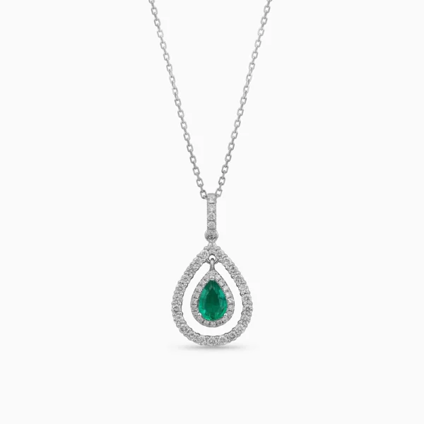Emerald Diamond Necklace