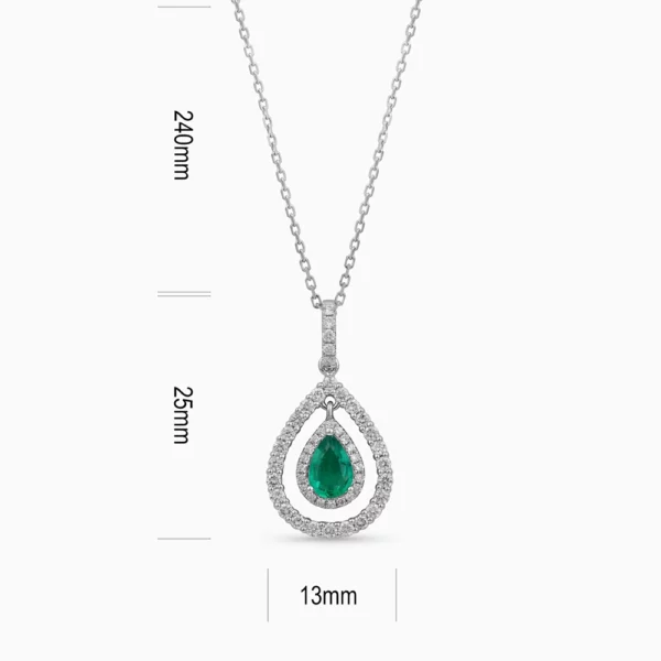 Emerald Diamond Necklace