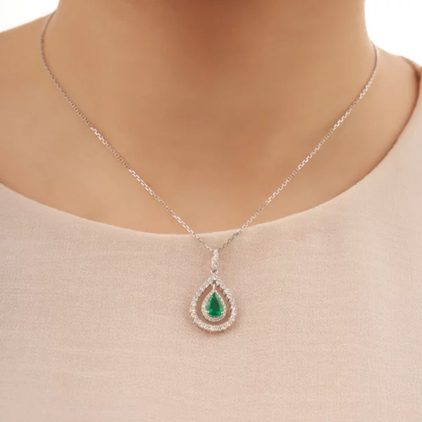 Emerald Diamond Necklace