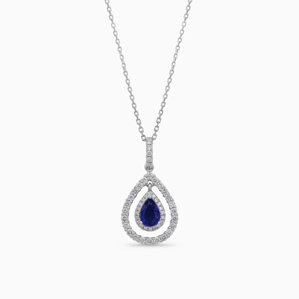 Sapphire Diamond Necklace