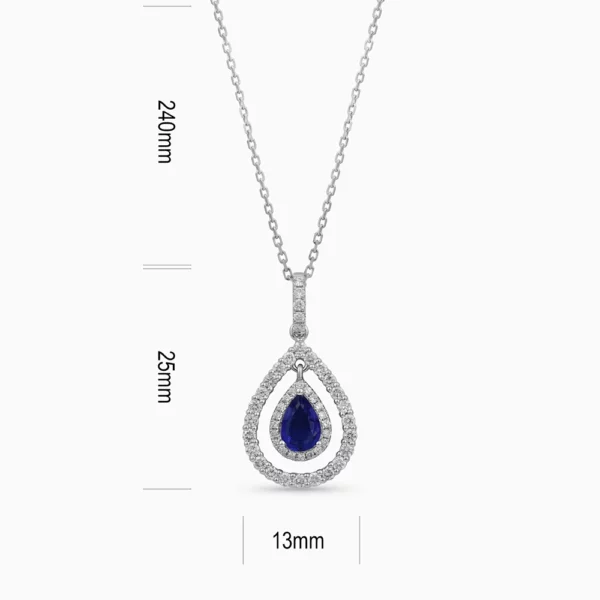 Sapphire Diamond Necklace