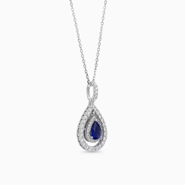 Sapphire Diamond Necklace