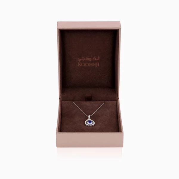 Sapphire Diamond Necklace